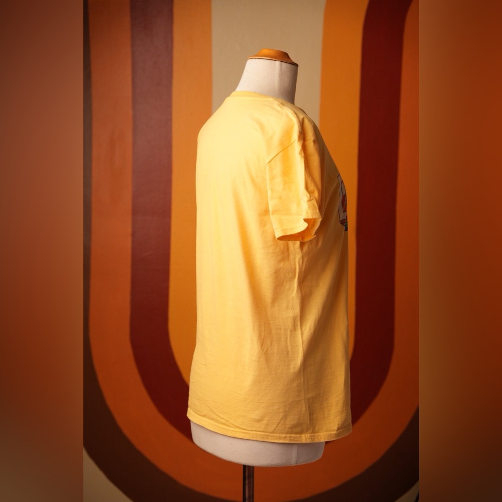 Walt Disney World Retro Vintage 70s inspired yellow tee shirt - Picture 3 of 4